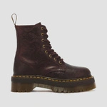 Dr. Martens жіночі черевики на платформі Jadon Floral Emboss Crazy Horse вишневі 43558600