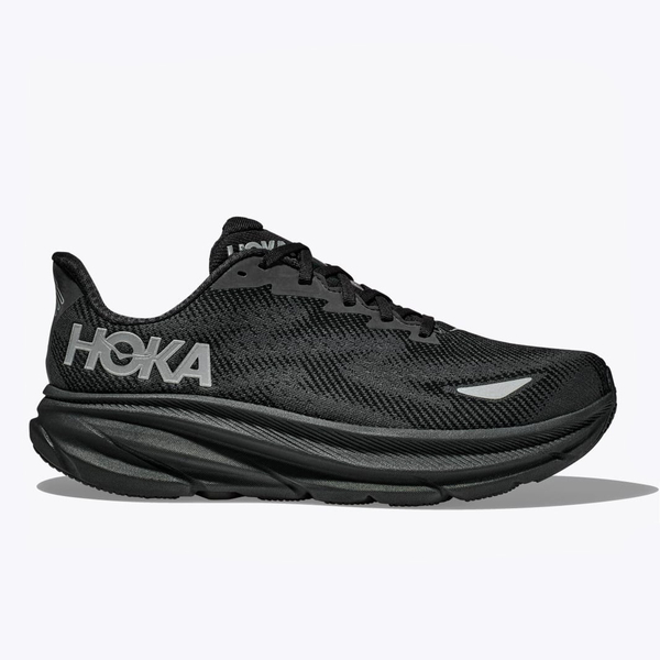 HOKA MEN'S CLIFTON 9 GORE-TEX BLACK/BLACK 1141470F-BBLC