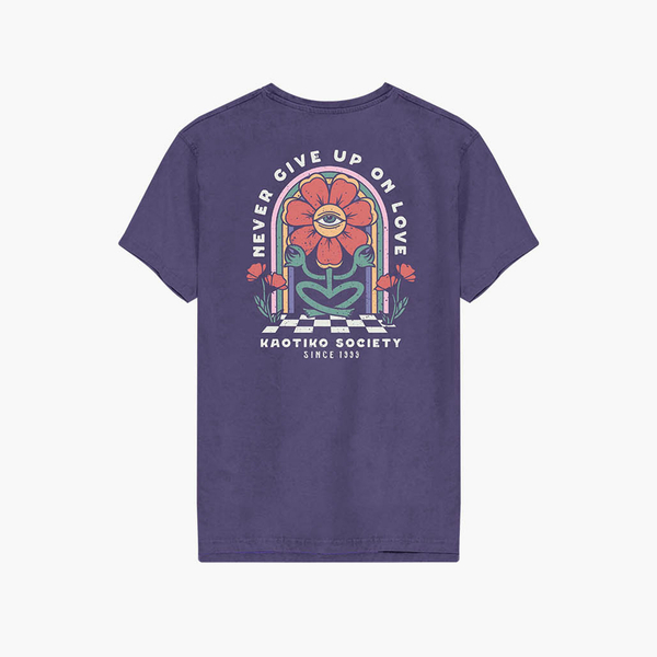 Kaotiko Washed Flower Eye T-shirt
