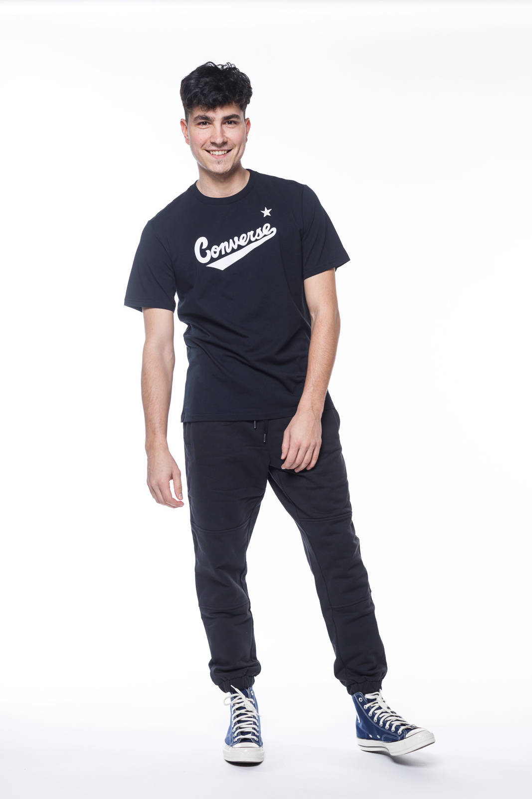 Converse black shop shirt