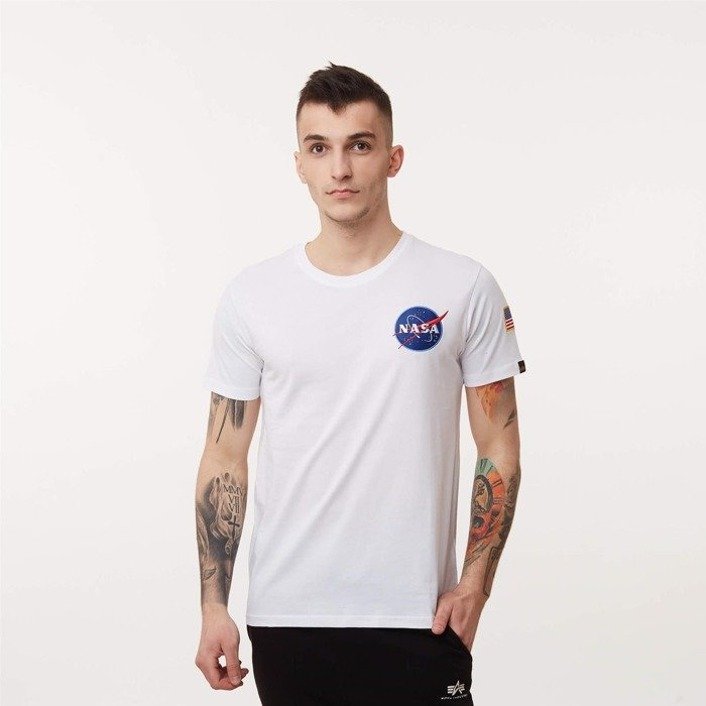 Alpha Industries Space Shuttle T-Shirt WHITE