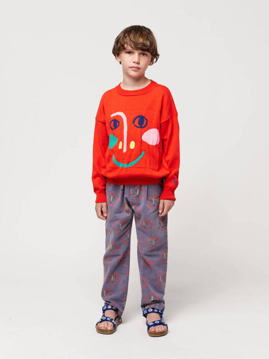 BOBO CHOSES MASKS ALL OVER CHINO PANTS