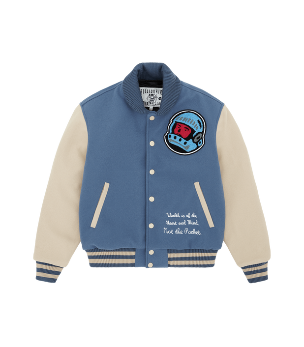 Billionaire Boys Club CAFETERIA VARSITY JACKET - BLUE