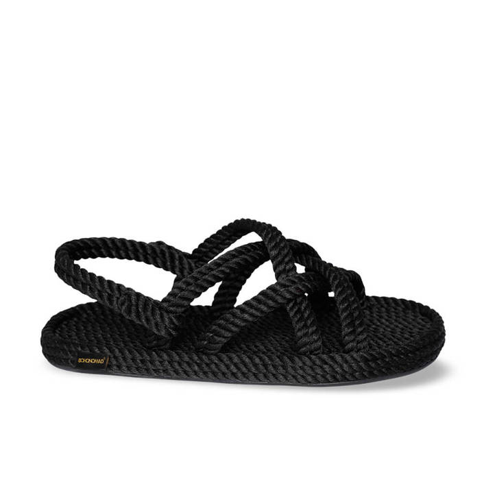 Bohonomad Bodrum Rope Sandal - Black