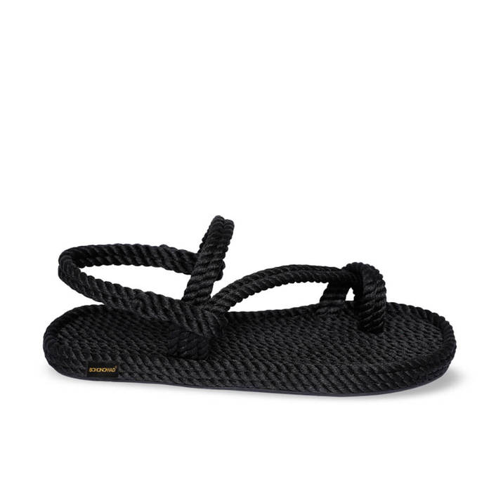 Bohonomad Hawaii Rope Sandal - Black