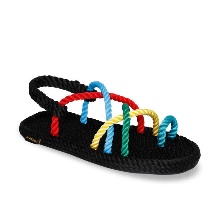 Bohonomad Ibiza Rope Sandal – Black/Multi