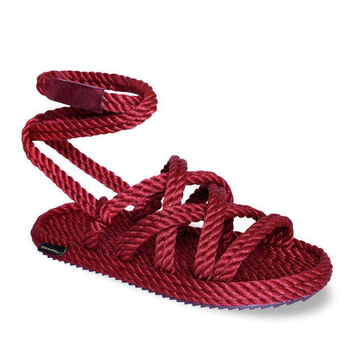 Bohonomad Roma Rope Sandal - Claret Red