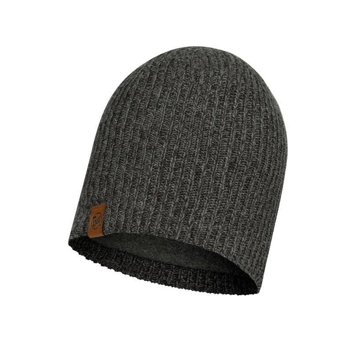 Buff Knitted & Fleece Hat Lyne GREY