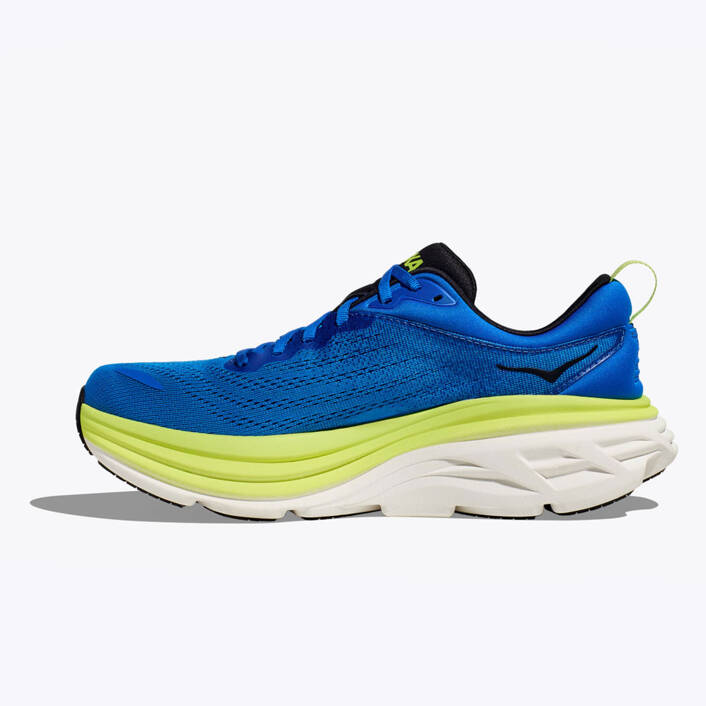 HOKA MEN'S BONDI 8 ELECTRIC COBALT/LETTUCE 1123202.-ELT