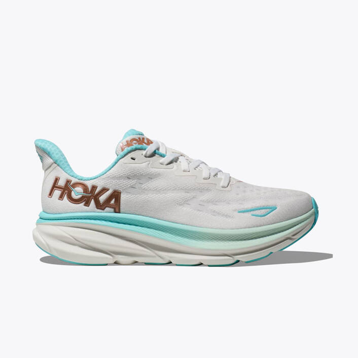 HOKA Woman''s CLIFTON 9 Frost/Rose Gold 1127896-FTRS