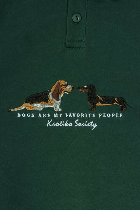 Kaotiko Green Puppies Sweatshirt