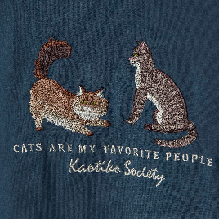 Kaotiko M/C WASHED CATS T-Shirt