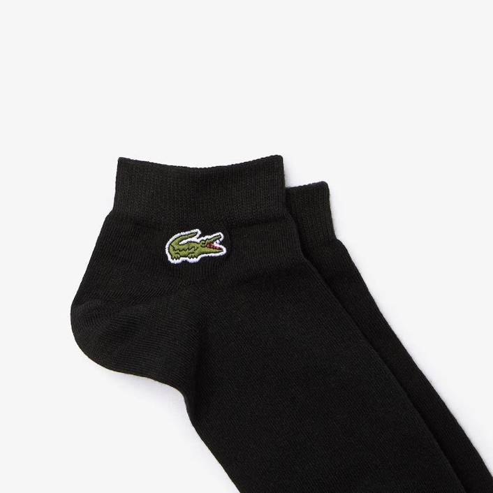Lacoste SPORT Low-Cut Cotton Socks (3 Pack) Black