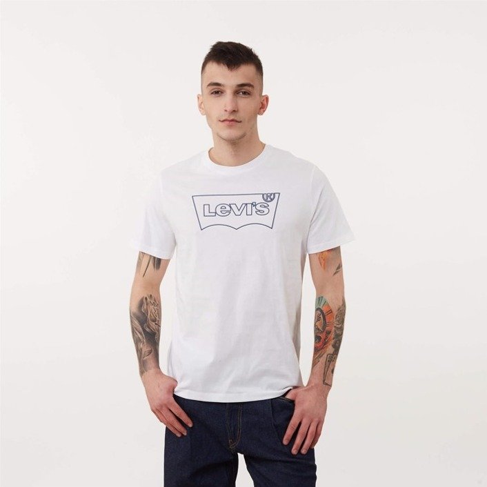 Levi's HOUSEMARKED GRAPHIC TEE Outline White