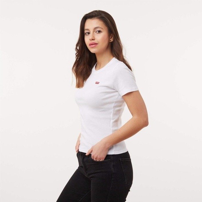 Levi's WMNS RIBBED BABY TEE WHITE