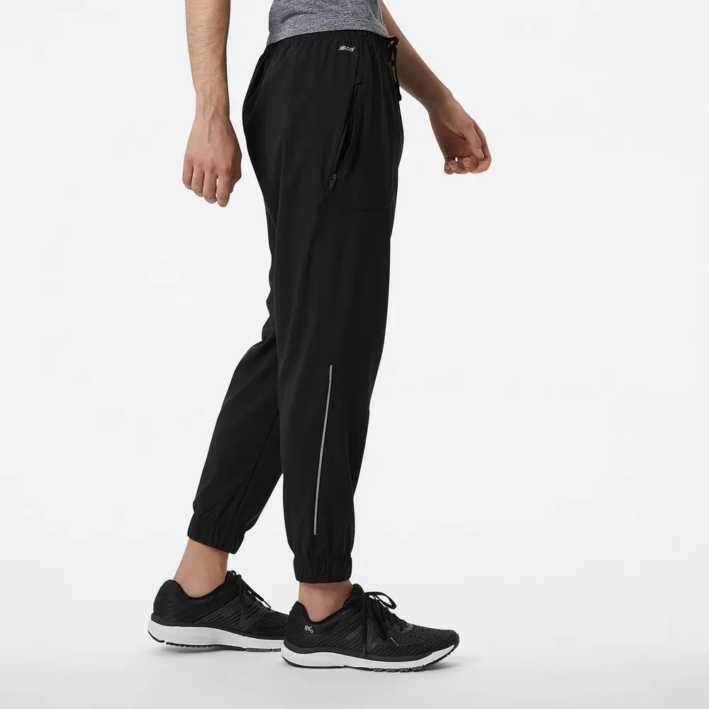 New Balance SPODNIE IMPACT RUN WOVEN PANT MP21272BK