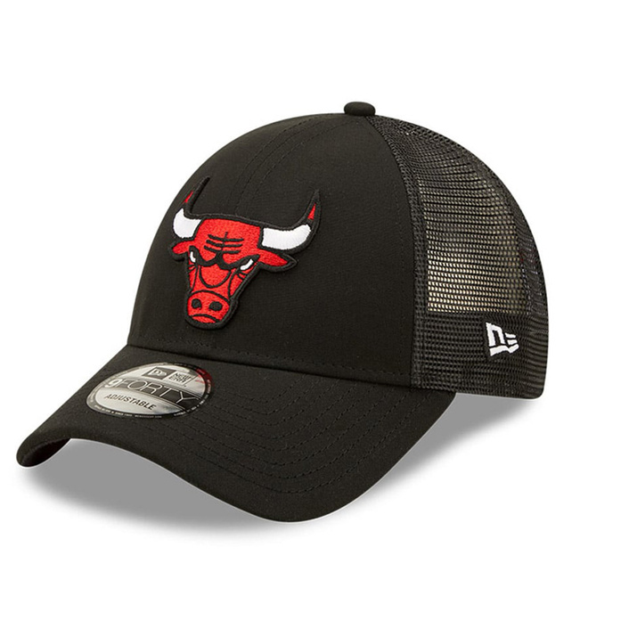 New Era Chicago Bulls Home Field Black 9FORTY Trucker Cap