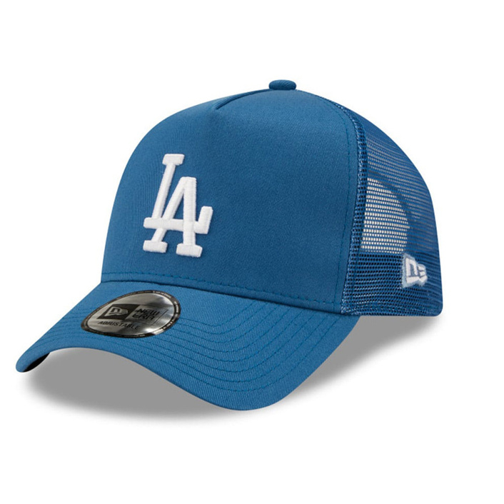 New Era LA Dodgers Tonal Mesh Blue A-Frame Trucker Cap