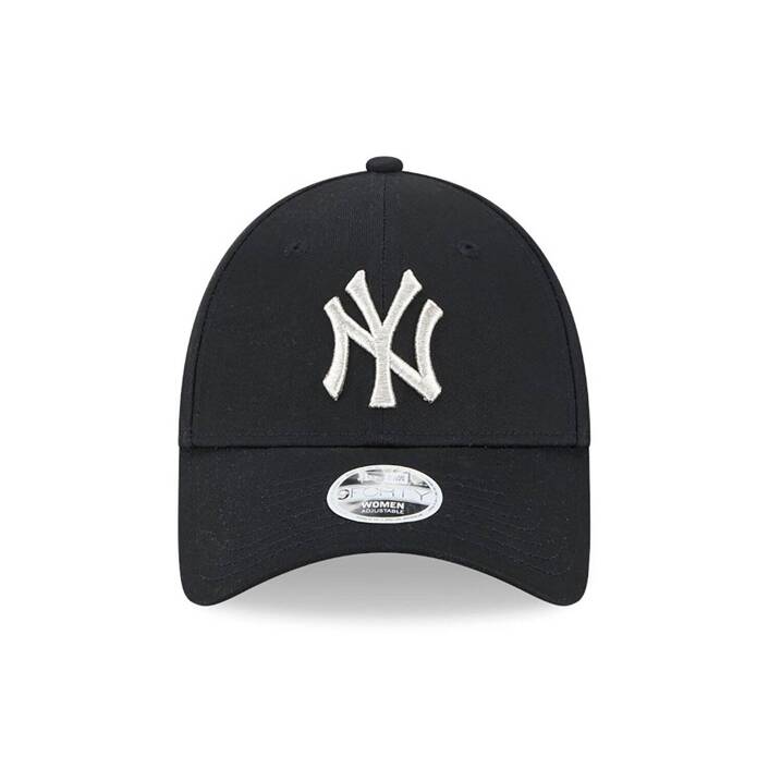 New Era New York Yankees Womens Metallic Logo Black 9FORTY Adjustable Cap