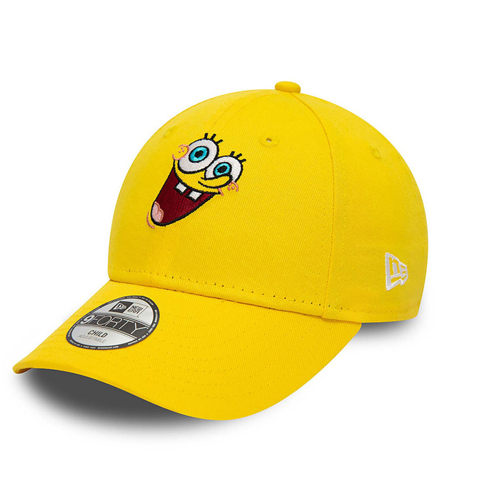 New Era Spongebob Squarepants Youth Nickelodeon Yellow 9FORTY Adjustable Cap