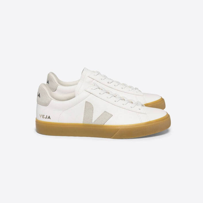 Veja CAMPO CHROMEFREE LEATHER WHITE NATURAL NATURAL